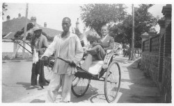 J.A. Lloyd Hyde on a buying trip in China, ca. 1938