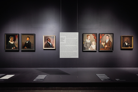Unnamed Figures Gallery Installation: Progress and Obstacles in Nineteenth-Century Portraiture. Photo by Eva Cruz, Every Story.