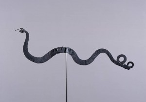Snake Weathervane, possibly Connecticut, ca. 1850, iron, Colonial Williamsburg Foundation, gift of Abby Aldrich Rockefeller. Snake Weathervane, possibly Connecticut, ca. 1850, iron, Colonial Williamsburg Foundation, gift of Abby Aldrich Rockefeller.