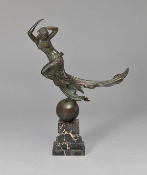 Paul Manship, Flight of Night, 1916. Bronze on a veined black marble base. Wadsworth Atheneum Museum of Art, Hartford, CT, Gift of Philip L. Goodwin. © Estate of Paul Manship Paul Manship, Flight of Night