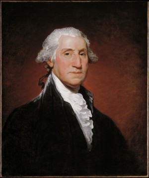Portrait of George Washington by Gilbert Stuart, Philadelphia, Penn., 1795-1796, oil on canvas, Colonial Williamsburg Foundation, bequest of Mrs. Edward S. Harkness. Portrait of George Washington by Gilbert Stuart, Philadelphia, Penn., 1795-1796, oil on canvas, Colonial Williamsburg Foundation, bequest of Mrs. Edward S. Harkness.