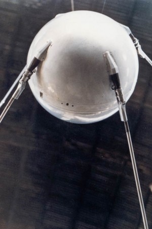 Model of Sputnik I launched October 4, 1957. Photo courtesy of NASA Model of Sputnik 1