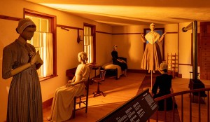 The Shaker Retiring Room, New Lebanon, New York, ca. 1830-40; fashions by Claire McCardell (1905-1958). Film director: Chloe Zhao