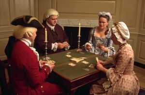 Card playing Card table scene