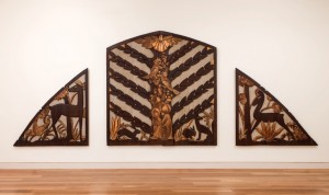 Sargent Claude Johnson (1888–1967), Organ Screen for the California School for the Blind, 1933-34. Gilded and painted redwood, The Huntington, Purchased with funds from the Art Collectors' Council, the Connie Perkins Endowment, and the Virginia Steele Scott Acquisitions Fund for American Art in honor of George Abdo and Roy Ritchie, 2011.5. Sargent Claude Johnson (1888–1967), Organ Screen for the California School for the Blind