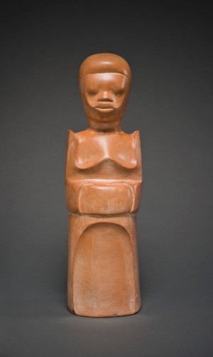Sargent Claude Johnson (1888–1967), Standing Woman, 1934, terracotta, Fine Arts Museums of San Francisco, Museum collection, Federal Art Project, X1993.1. Sargent Claude Johnson (1888–1967), Standing Woman