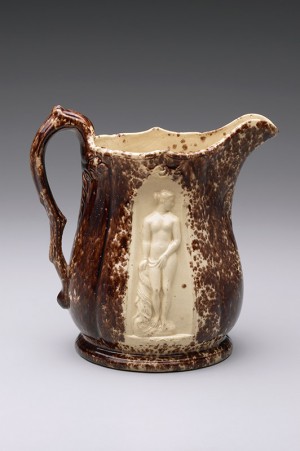 Pitcher, probably New Jersey, about 1853. Earthenware with Rockingham glaze. Yale University Art Gallery, Mabel Brady Garvan Collection Pitcher, probably New Jersey, about 1853. Earthenware with Rockingham glaze. Yale University Art Gallery, Mabel Brady Garvan Collection