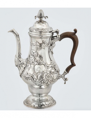 Coffeepot, William Hollingshead, Philadelphia, 1765-70