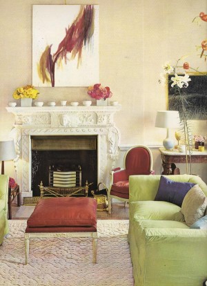 David Hicks’ drawing room, Britwell Salome, England David Hicks’ drawing room, Britwell Salome, England