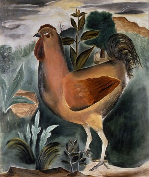Cock Calling the Dawn, Yasuo Kuniyoshi (1889–1953), 1923, oil on canvas. Columbus Museum of Art, gift of Ferdinand Howland Cock Calling the Dawn, Yasuo Kuniyoshi