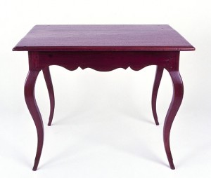 Louisiana walnut pied-de-biche table, 1750-1790, Judice Family collection, formerly in the Ursuline Convent, New Orleans Louisiana walnut pied-de-biche table