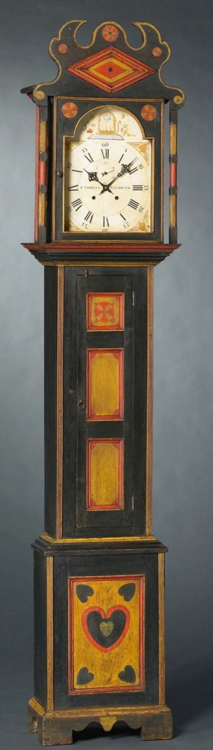 Tall Clock. SW Virginia or East Tennessee, ca. 1820. Private Collection. Tall Clock. SW Virginia or East Tennessee, ca. 1820. Private Collection.