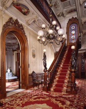 Entry hall, Victoria Mansion, Portland, Maine, built 1858–1860