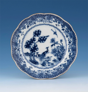 Soup Plate,
Jingdezhen, China, ca. 1760,
Museum Purchase, The Friends of Colonial Williamsburg Collections Fund, 2008-5,1 Soup Plate,
Jingdezhen, China, ca. 1760,