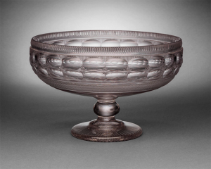 Compote
Wheeling Flint Glass Works
Wheeling, West Virginia, 1828–1835
Colonial Williamsburg Foundation; Museum Purchase, James R. and Judith M. Bowers, Nancy N. and Colin G. Campbell, Columbus Class of '66, Larry and Jan Emmons, Ms. Betty Jean Gearhart, Mr. and Mrs. Stephen V. Gearhart, Mr. and Mrs. F. Alec Gould, Dr. and Mrs. William M. Kelso, Mr. and Mrs. Michael A. Lorence, Mr. and Mrs. Paul P. Luchsinger, Mr. and Mrs. Peter Mallers, Mrs. Carolyn S. Olson, Parkview Health, Meredith and Joe Poole, III, Mr. and Mrs. Lucas Ramige, Mr. and Mrs. Joseph Strottman, Mr. and Mrs. Ned Stucky, Mr. Michael L. Westfall, Mr. and Mrs. David L. Winebrenner, and Col. and Mrs. Charles W. Yerkes, Jr. in Memory of Susan K. Westfall, 2018-229 Compote Wheeling Flint Glass Works