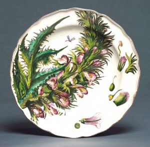 Chelsea plate, c.1755 (Victoria & Albert Museum) Chelsea plate, c.1755 (Victoria & Albert Museum)