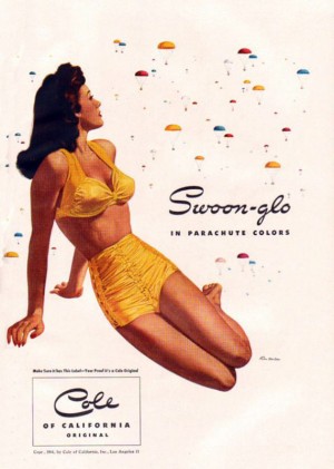 California Stylist, 1944, Swoon Suit advertisement California Stylist, 1944, Swoon Suit advertisement