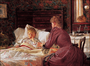 Taking His Medicine by Newton Alonzo Wells, 1891 Taking His Medicine by Newton Alonzo Wells, 1891