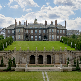 Great House, showing Casino and Allee, north side. Great House, showing Casino and Allee, north side.